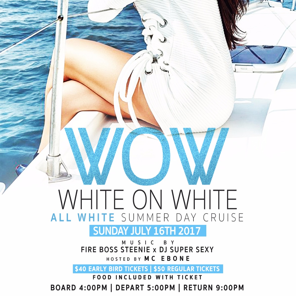 W.o.w. White On White Summer Day Cruise 