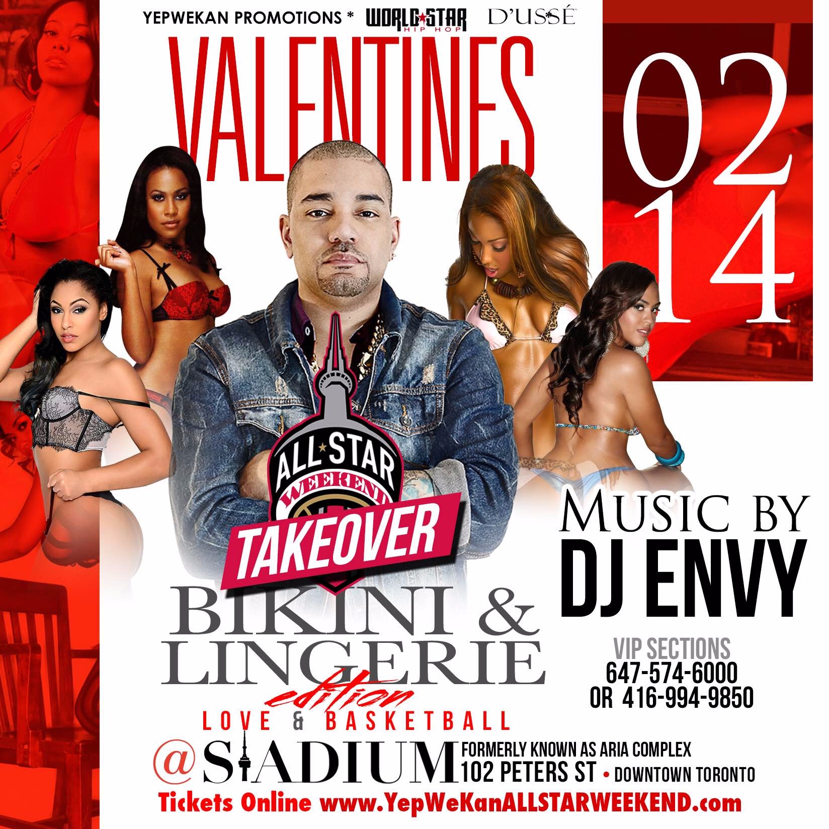 VALENTINES // ALL STAR WEEKEND TAKEOVER BIKINI & LINGERIE EDITION