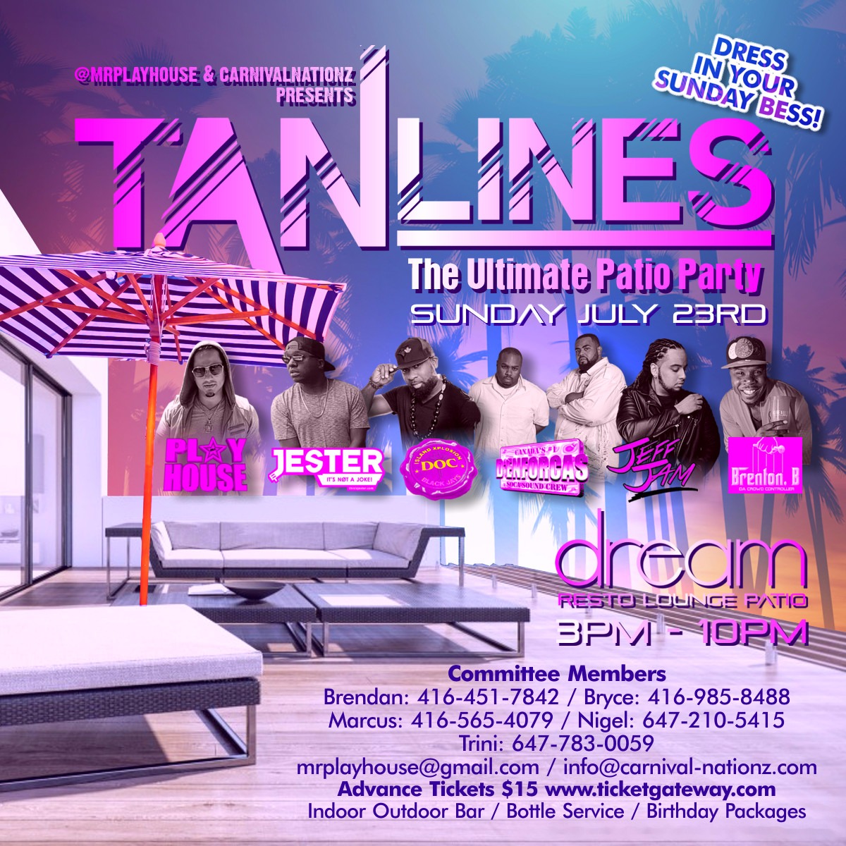 TANLINES | The Ultimate Patio Party