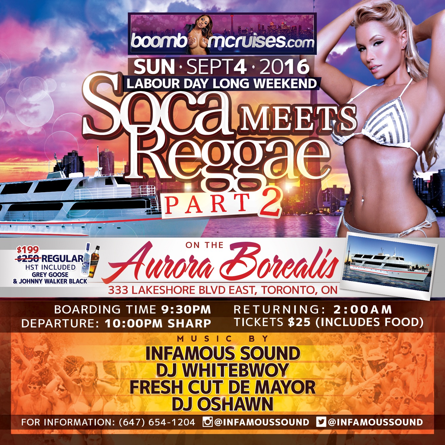 Soca Meets Reggae Boat Cruise