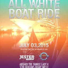 D' ULTIMATE ALL WHITE BOAT RIDE