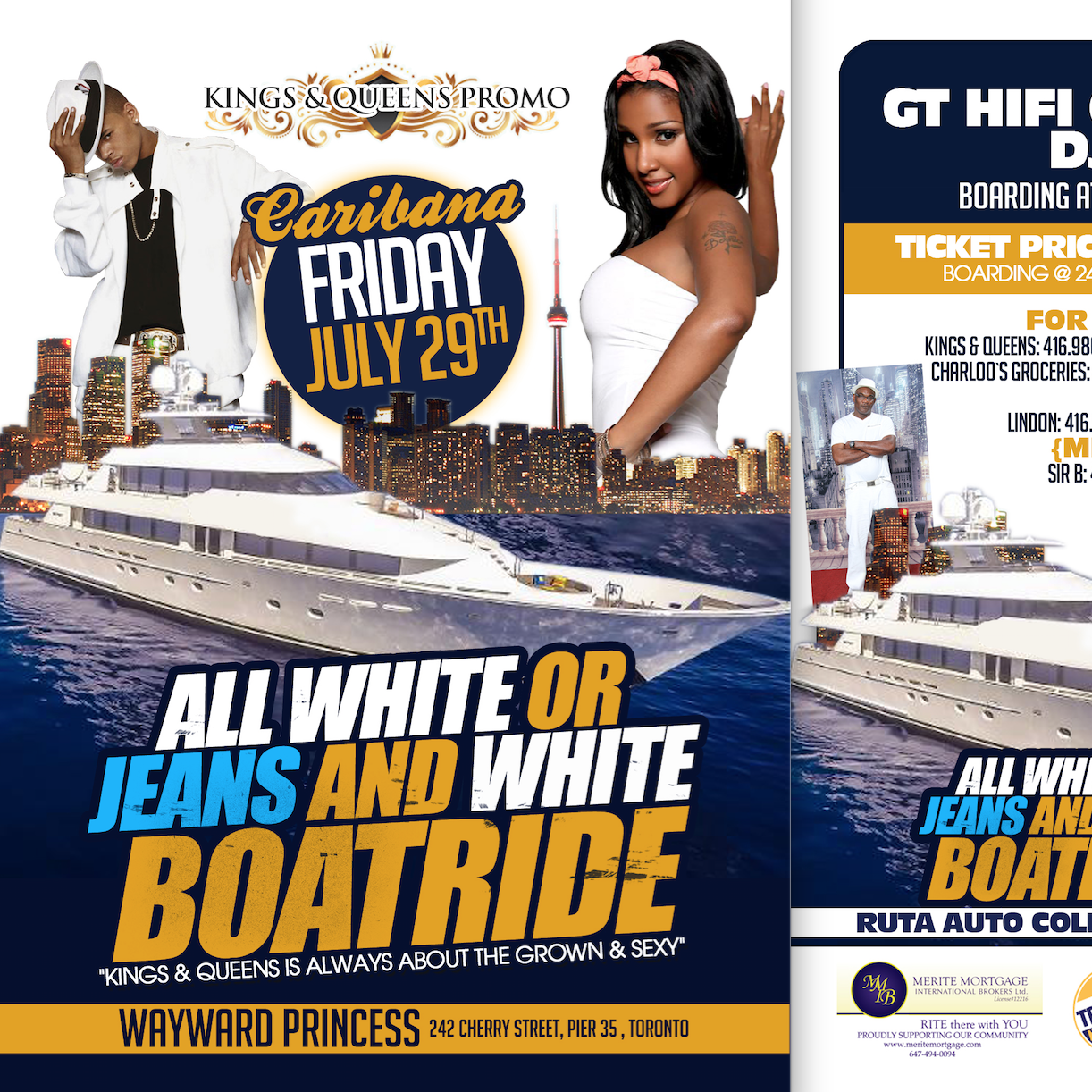 Kings & Queens Promo - All White Or Jeans & White Boat Cruise 