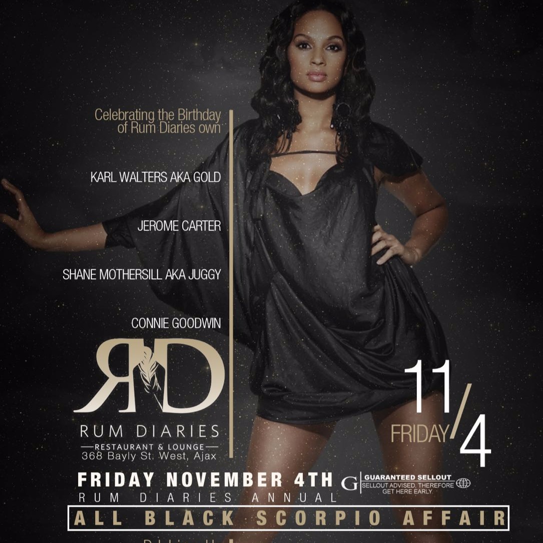 RUM DIARIES ANNUAL ALL BLACK SCORPIO AFFAIR
