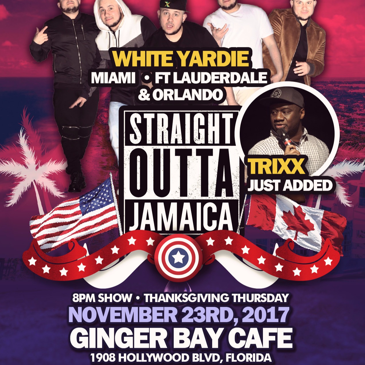 White Yardie & Juice Comedy Present Straight Outta Jamaica Tour - S Flordia 