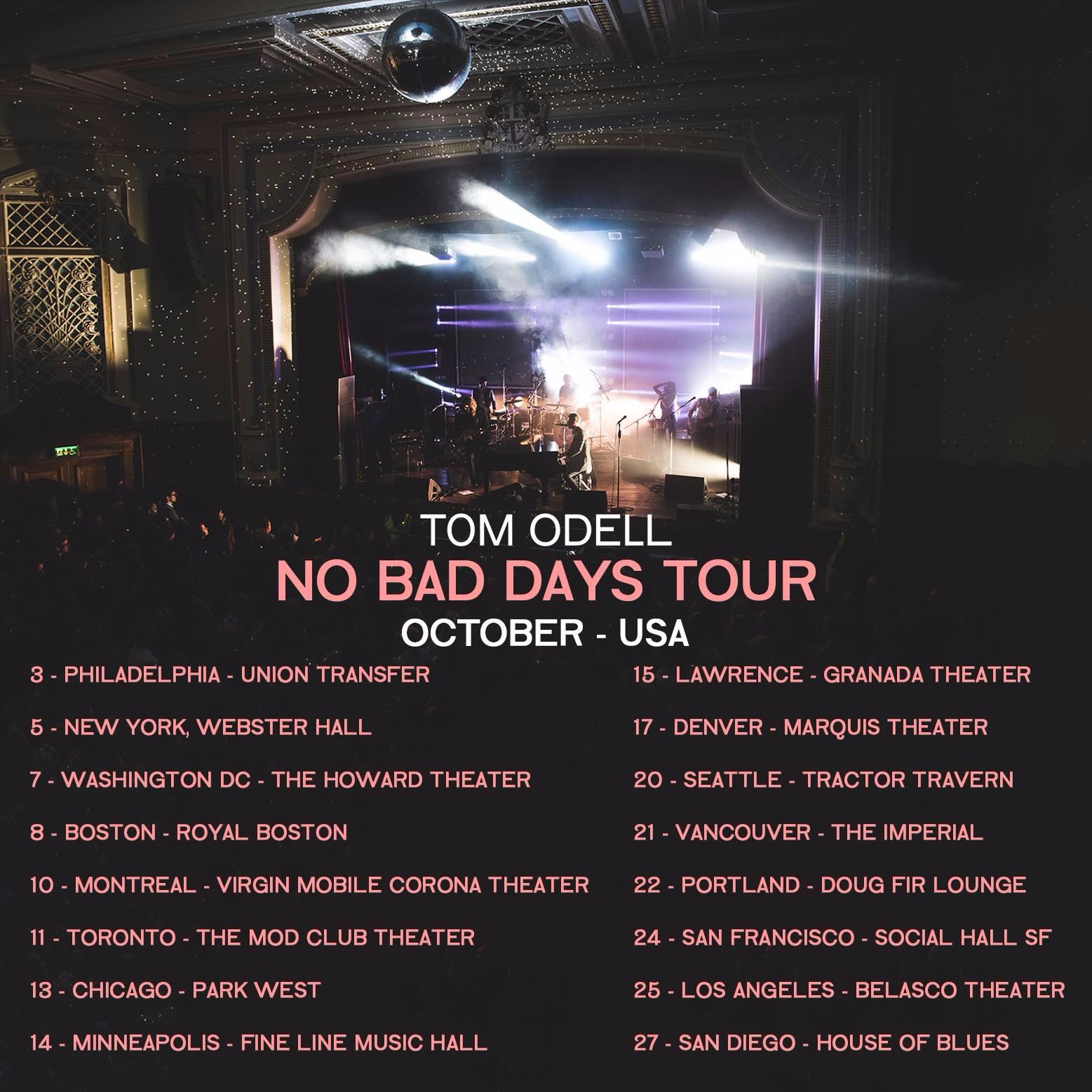 Tom Odell Tour