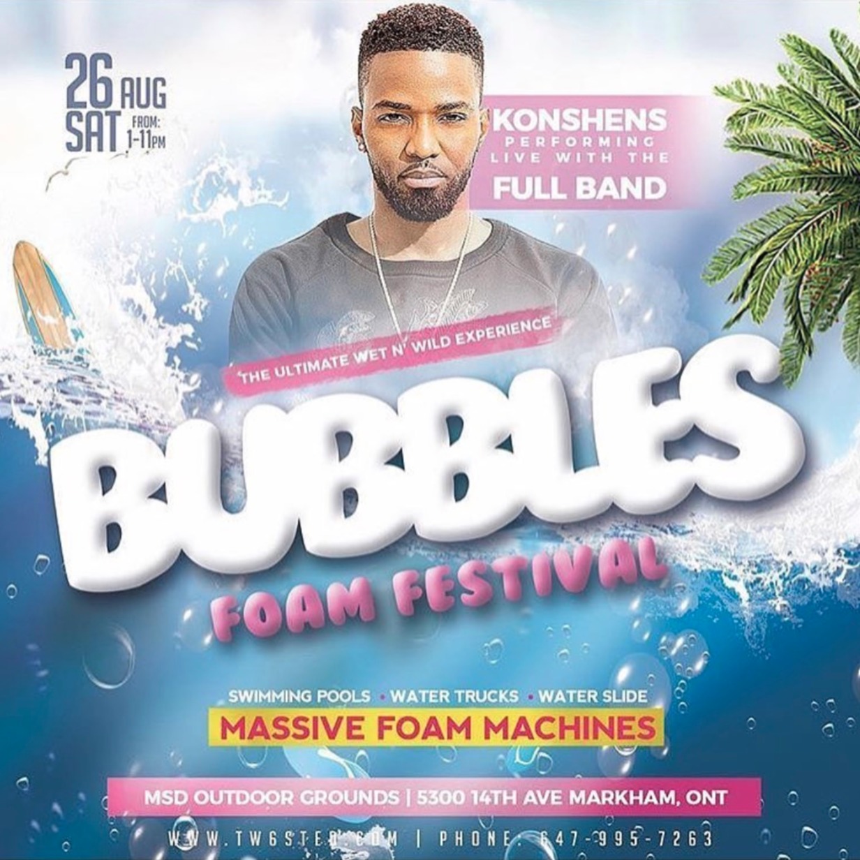 Bubbles Foam Festival Ft. Konshens Live | The Wet N Wild Experience 