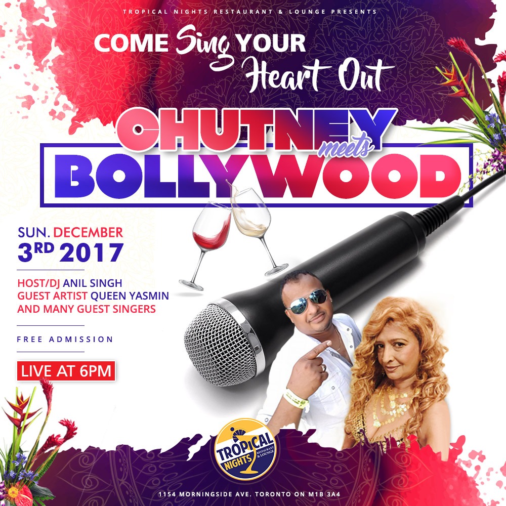 #chutneymeetsbollywood Inside Tropical Nights! 