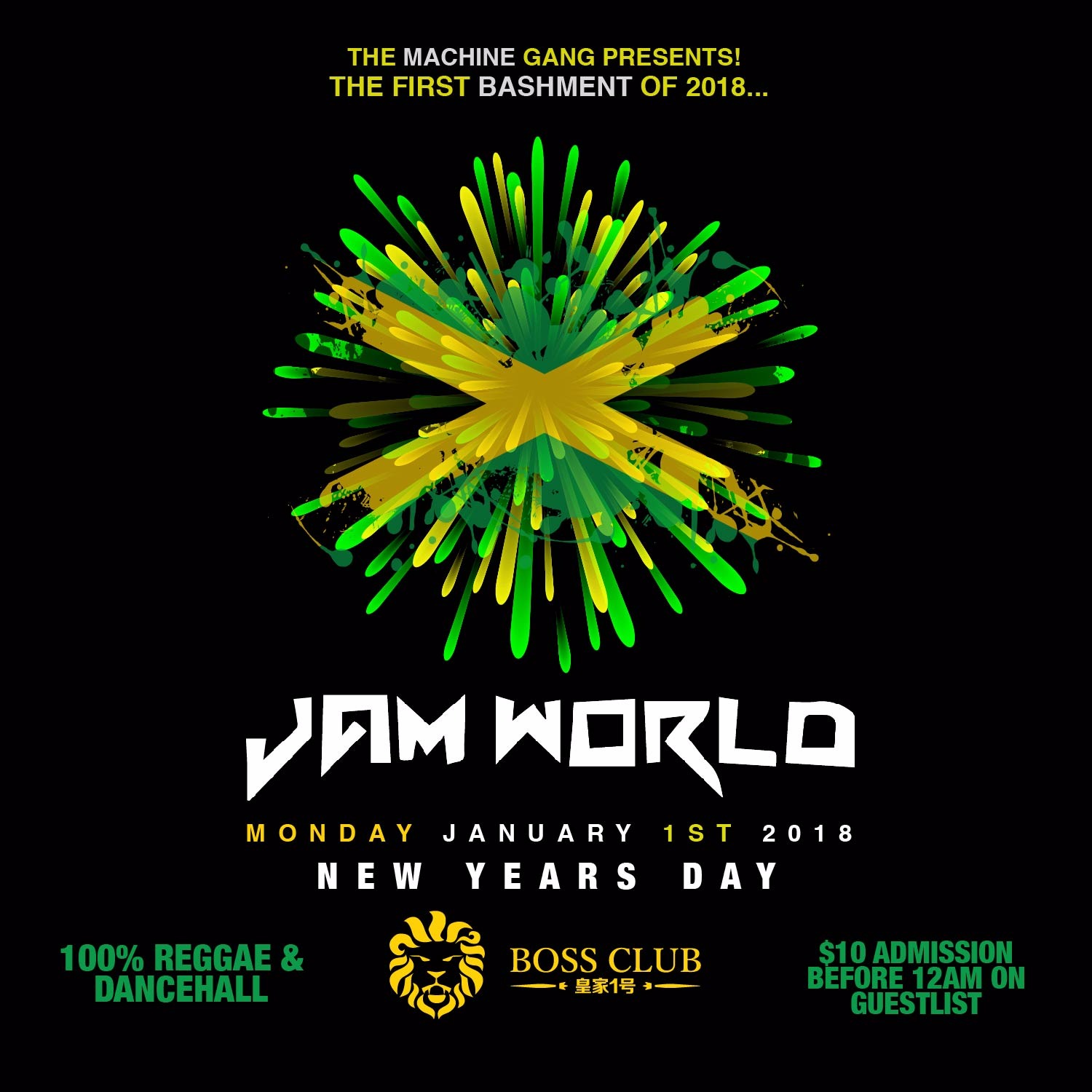 JAMWORLD 2018 - NEW YEARS DAY - 100% REGGAE & DANCEHALL