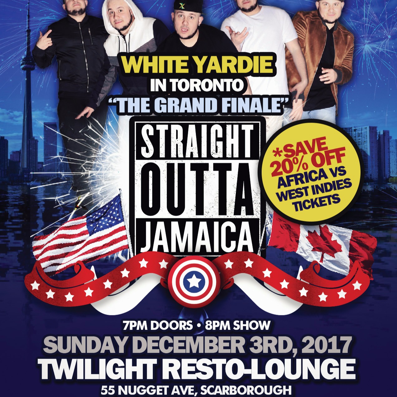 White Yardie & Juice Comedy Present Straight Outta Jamaica Tour - Toronto - The Grand Finale