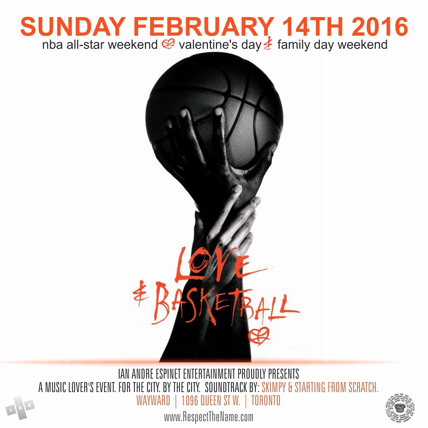 LOVE & BASKETBALL - All Star Weekend x Valentine's Day x Family Day Sunday