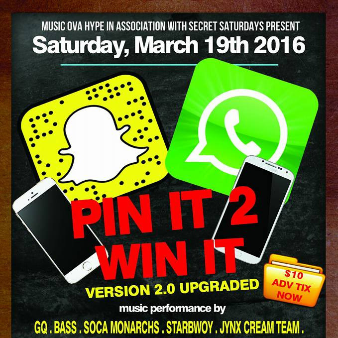 PIN IT TO WIN IT at Hydaway Restaurant and Bar