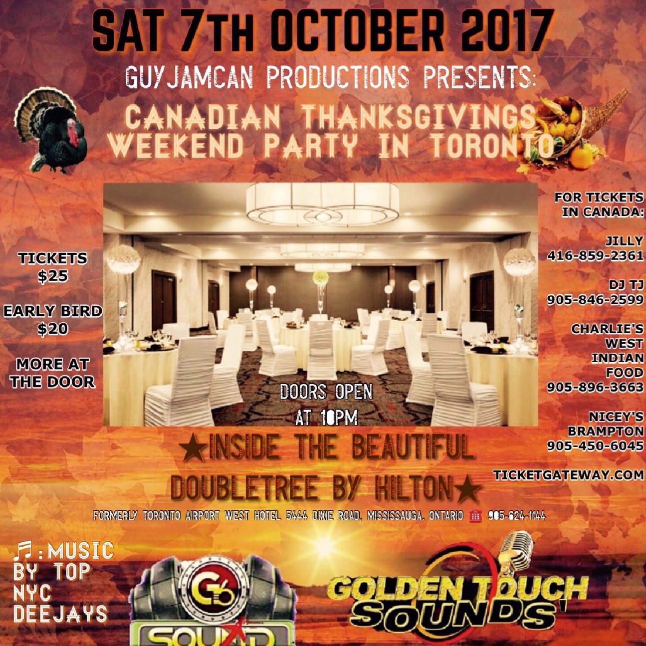 CANADIAN THANKSGIVINGS WEEKEND PARTY IN TORONTO