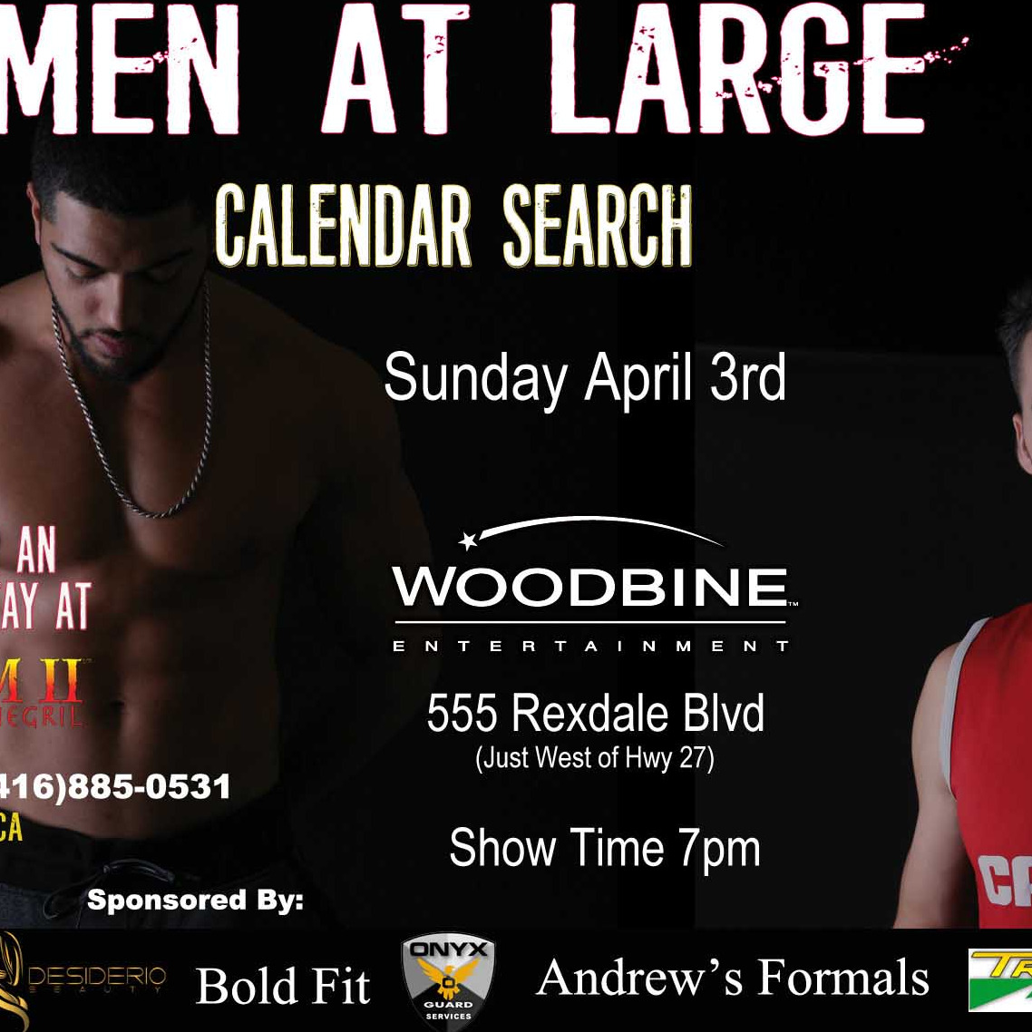 Men at Large Calendar Model Search