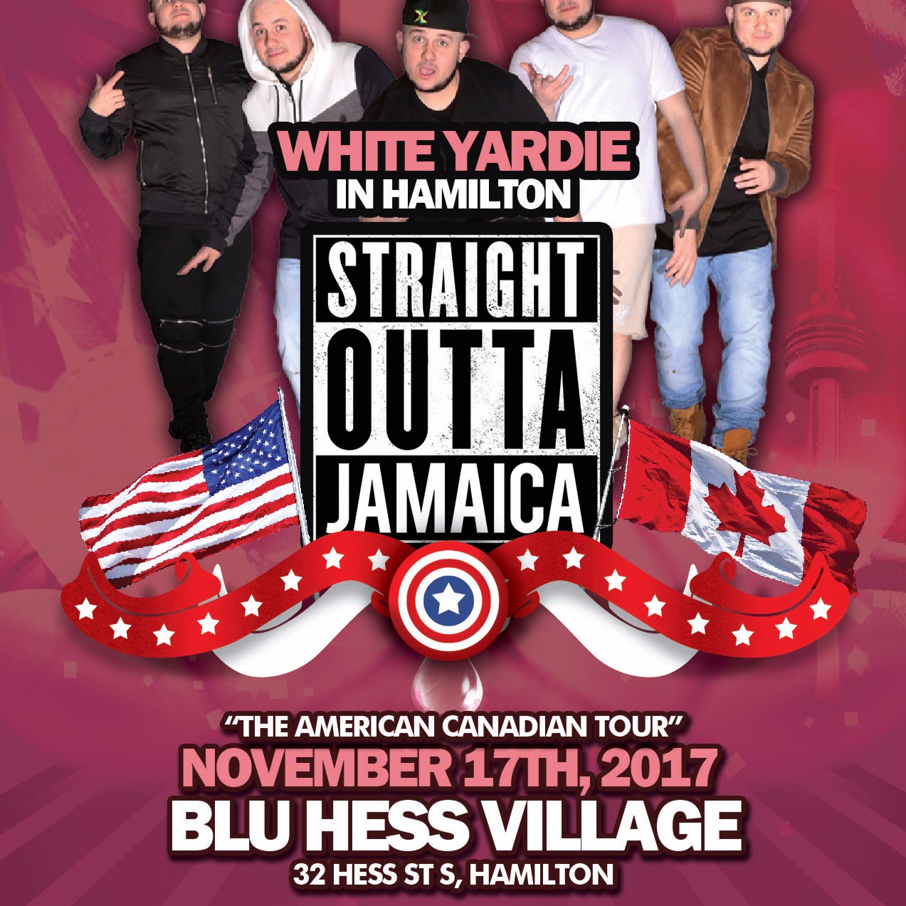 White Yardie & Juice Comedy Straight Outta Jamaica Tour Hamilton