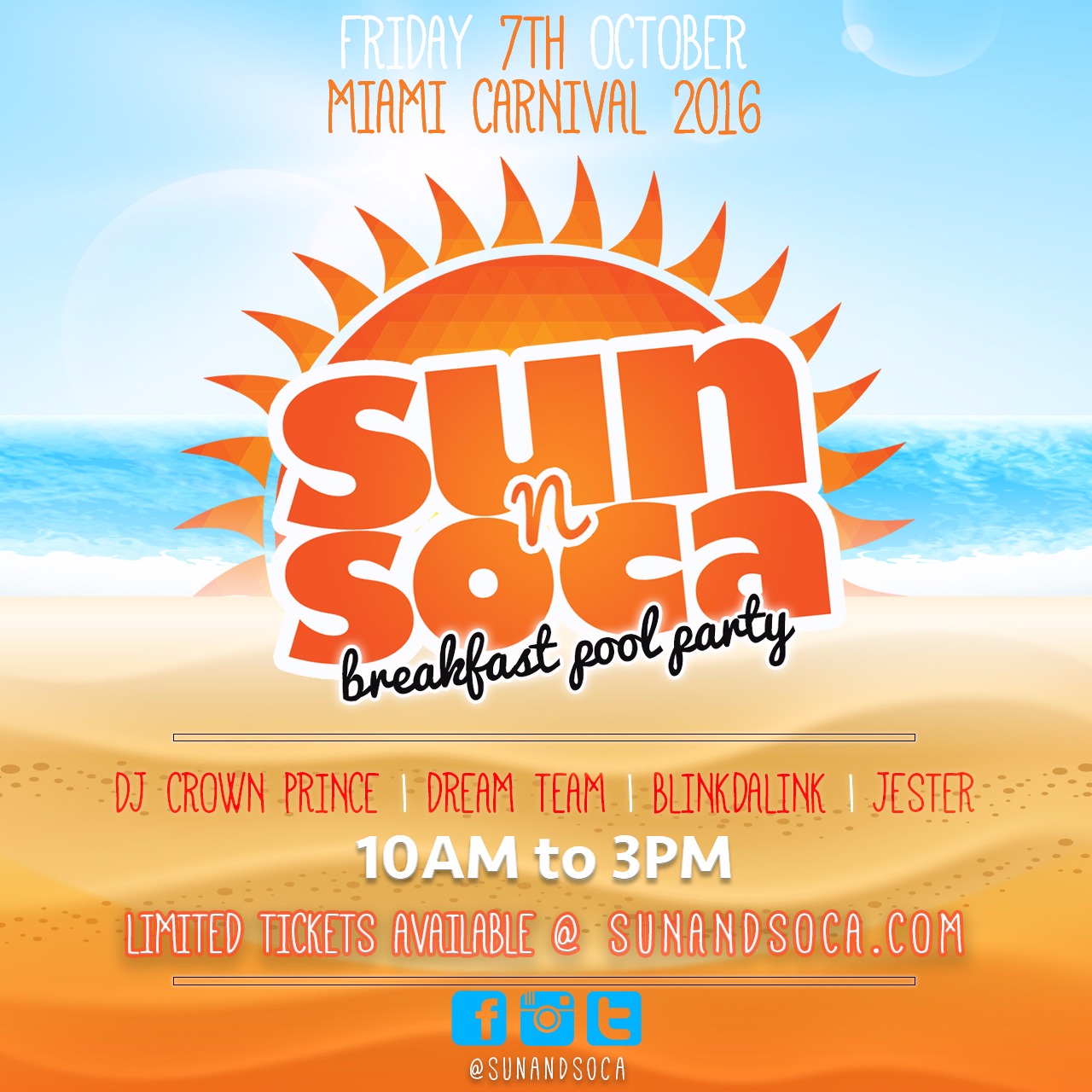 Sun N Soca: Breakfast Pool Party 