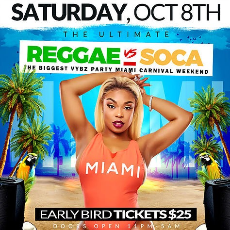 Reggae Vs Soca Miami Carnival 2016 