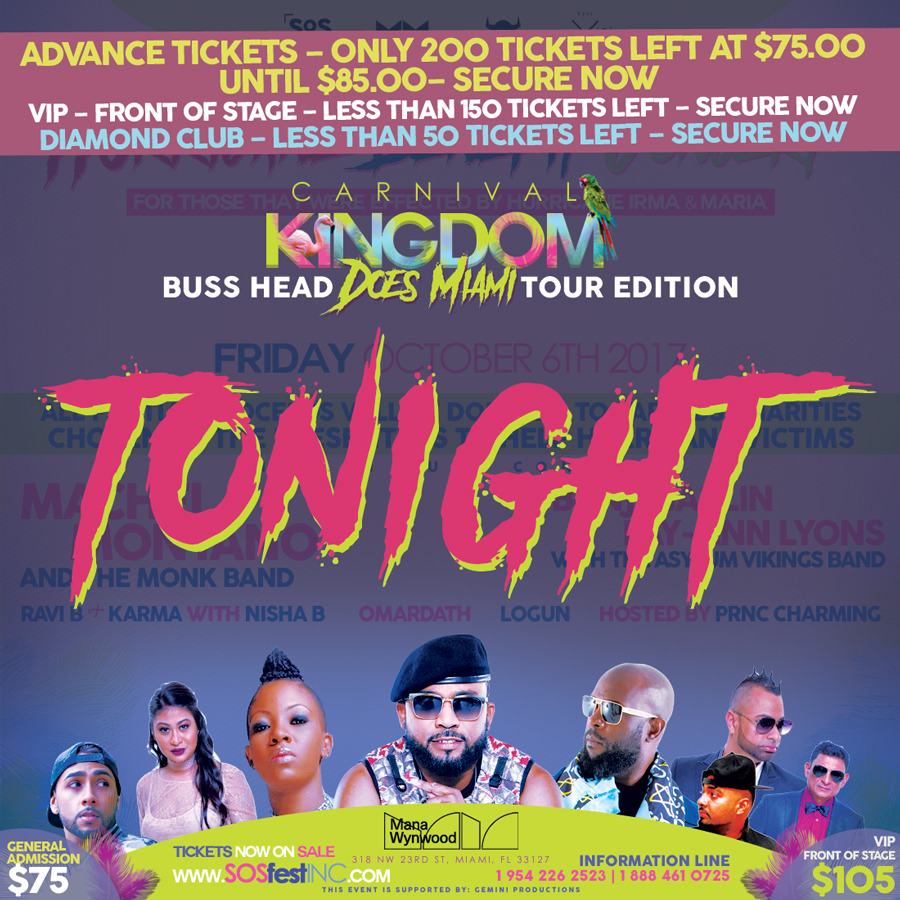 Machel Montano & Bunji Garlin Live | Carnival Kingdom | Miami Carnival 