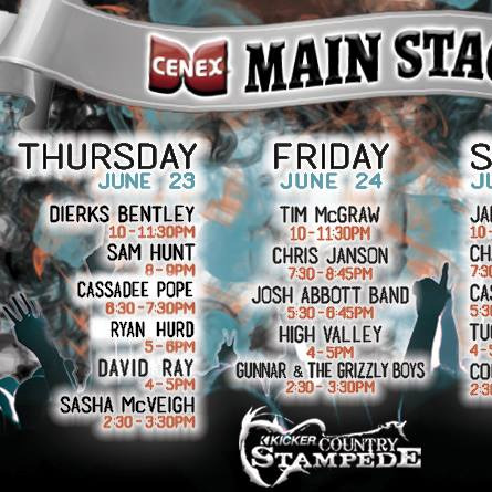 Kicker Country Stampede 2016