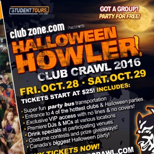 Halloween Club Crawl 2016! - October 28th 