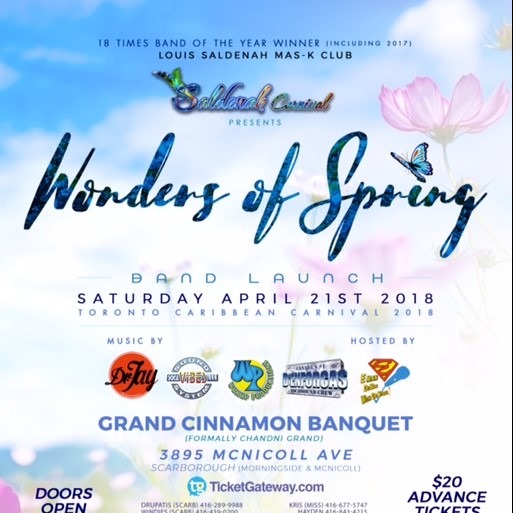 Louis Saldenah  2018 Band Launch - Wonders Of Spring 