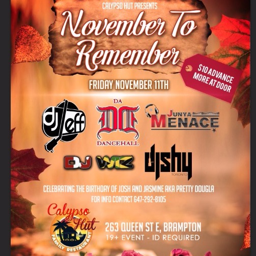 NOVEMBER TO REMEMBER