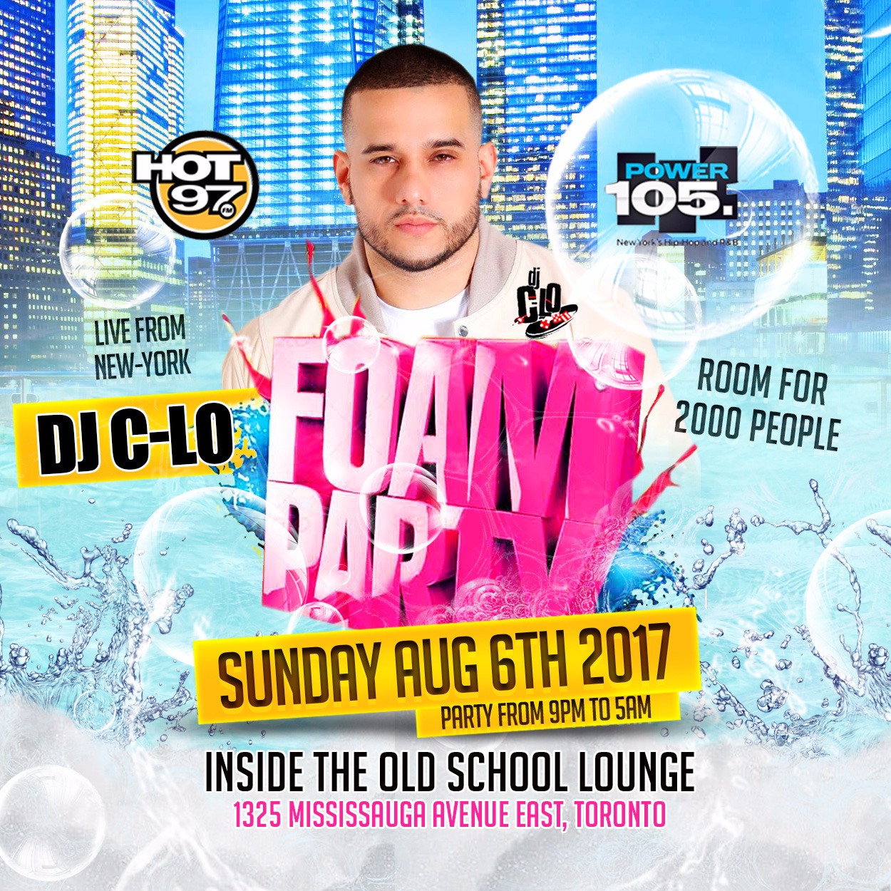 FOAM PARTY - AUGUST 6TH