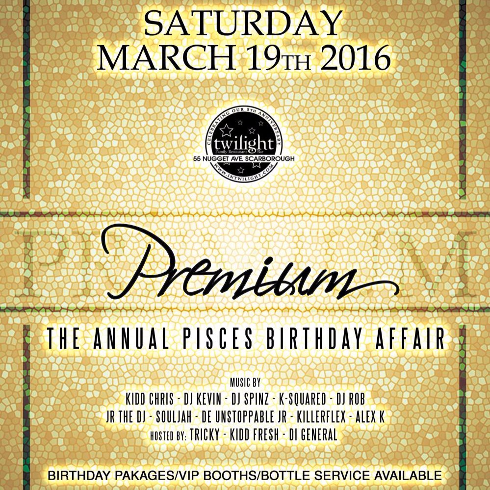 PREMIUM The Annual Pisces Birthday Affair