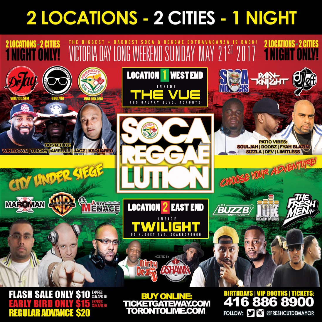 SOCA REGGAELUTION - City Under Siege - The VUE