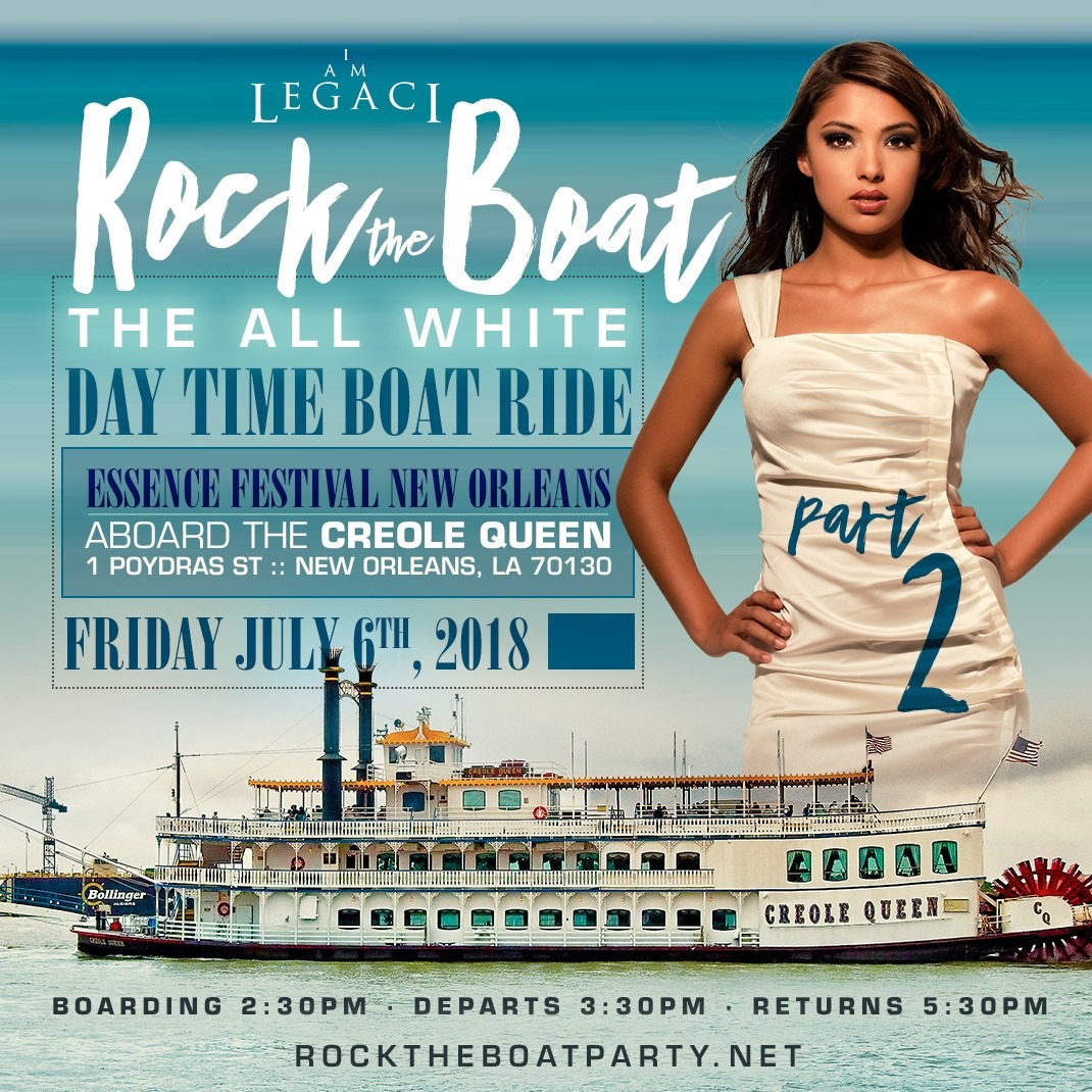 ROCK THE BOAT pt. 2 THE 2018 ALL WHITE DAY TIME BOAT RIDE PARTY DURIN