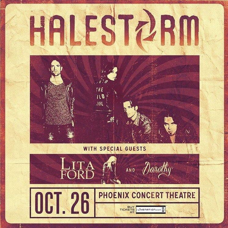 Halestorm with Lita Ford and Dorothy at Phoenix Concert Theatre