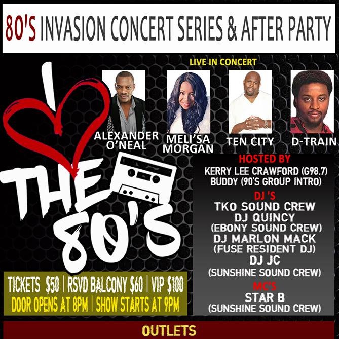 80'S INVASION CONCERT SERIES & AFTER PARTY