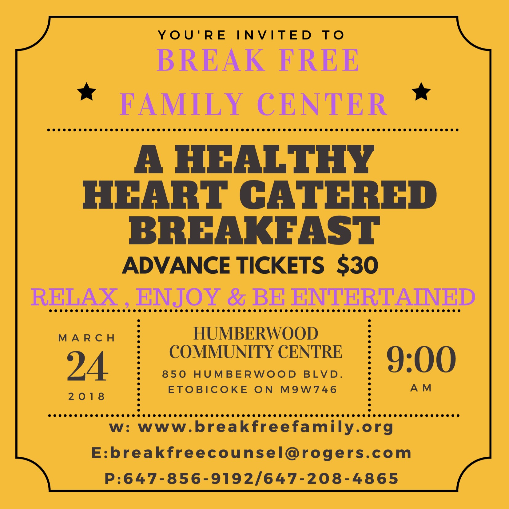 A HEALTHY HEART CATERED BREAKFAST 2018