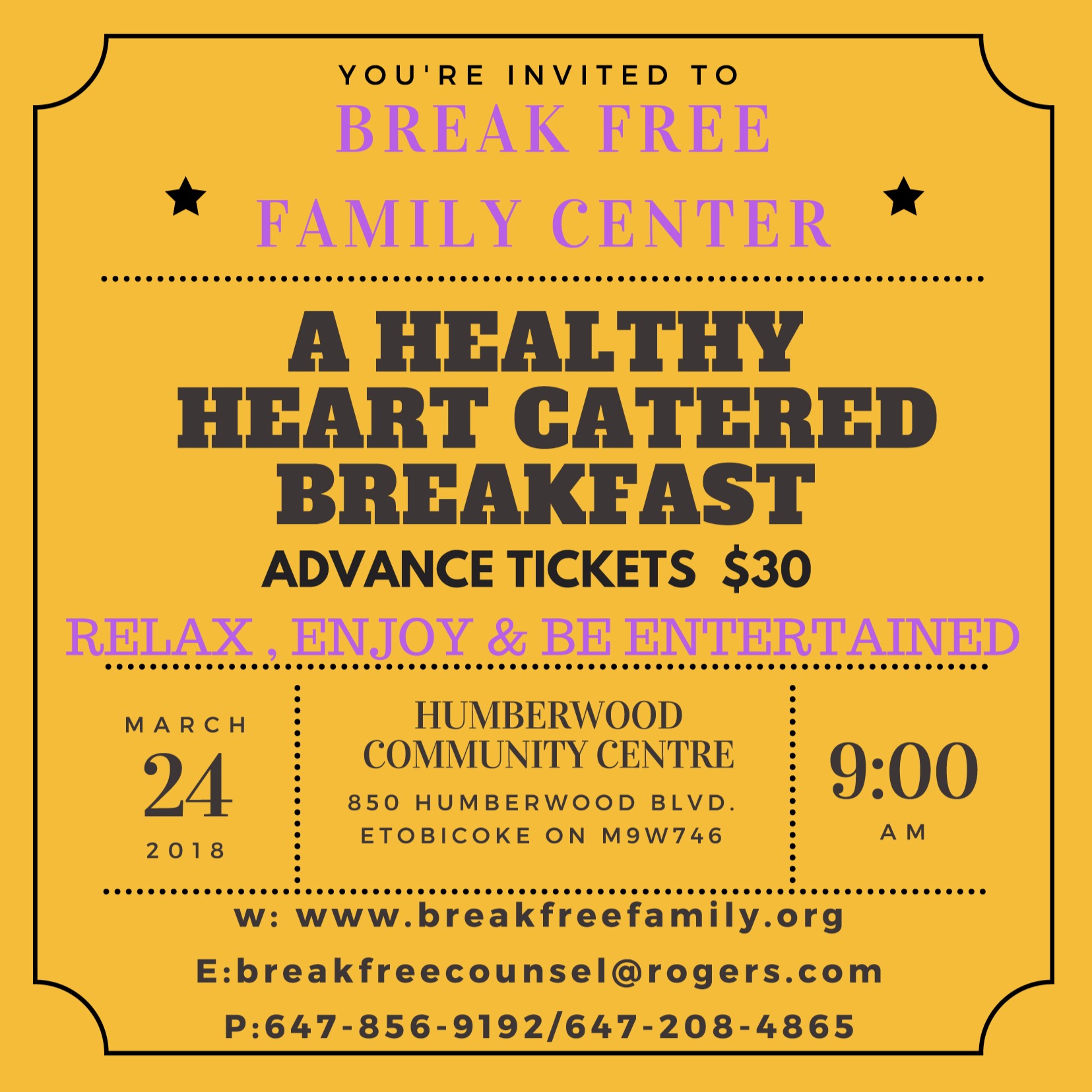 A Healthy Heart Catered Breakfast 2018 