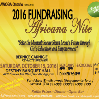 2016 Fundraising Africana Nite