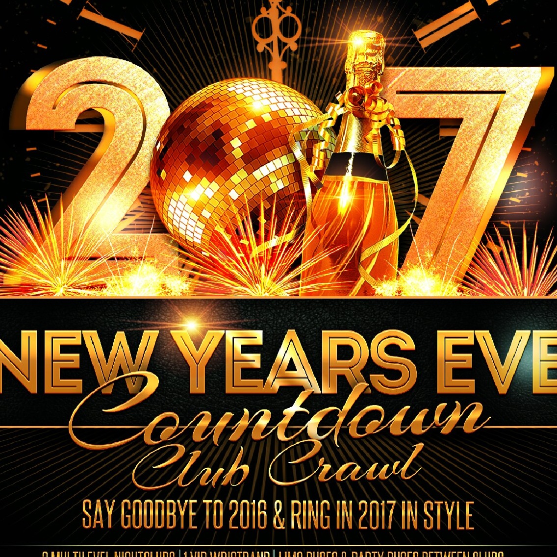 Nye Club Crawl Toronto: Countdown 2017 