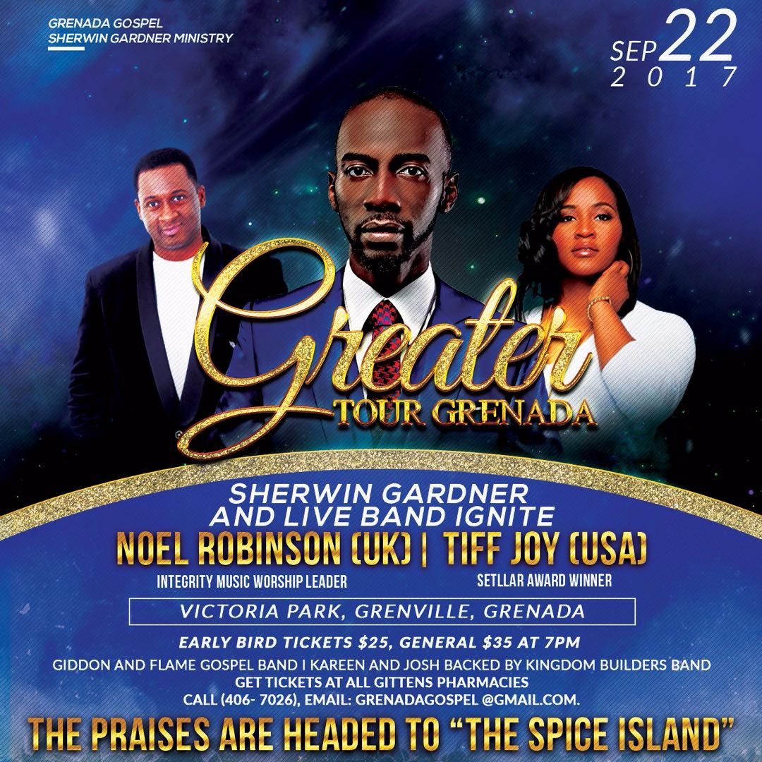 Sherwin Gardner & Live Band Ignite Greater Tour Grenada