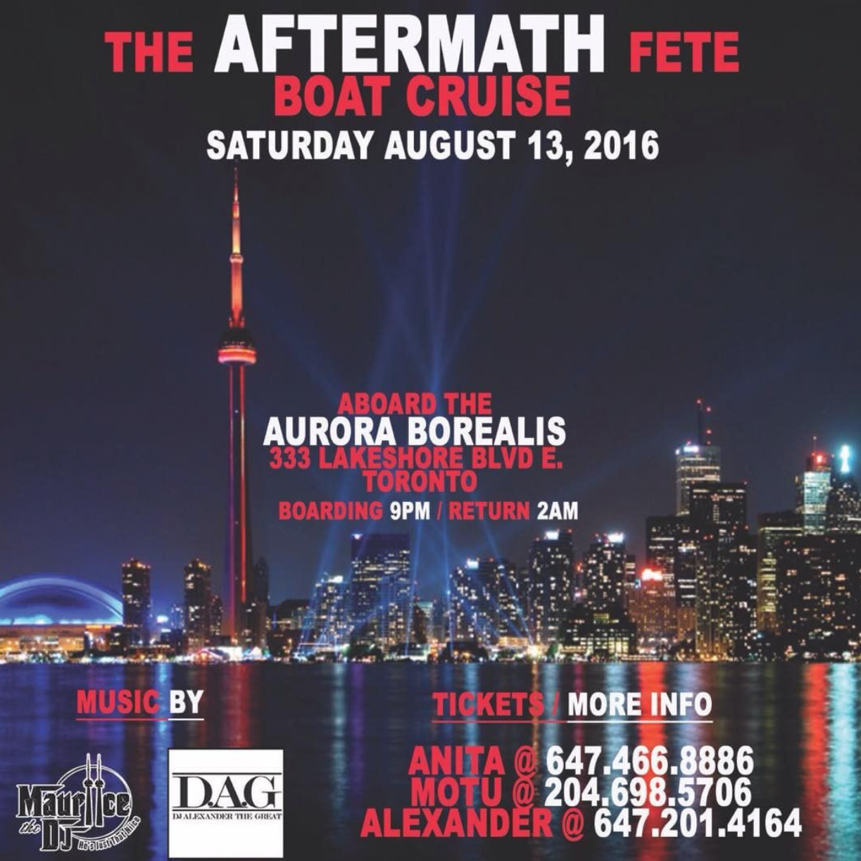 The Aftermath Fete Boat Cruise