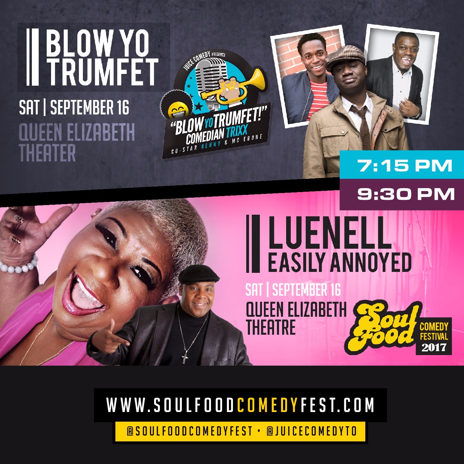 DBL Feature Saturday feat Trixx & Renny PLUS Luenell & Jay Martin (Soul Food Comedy Festival 2017)