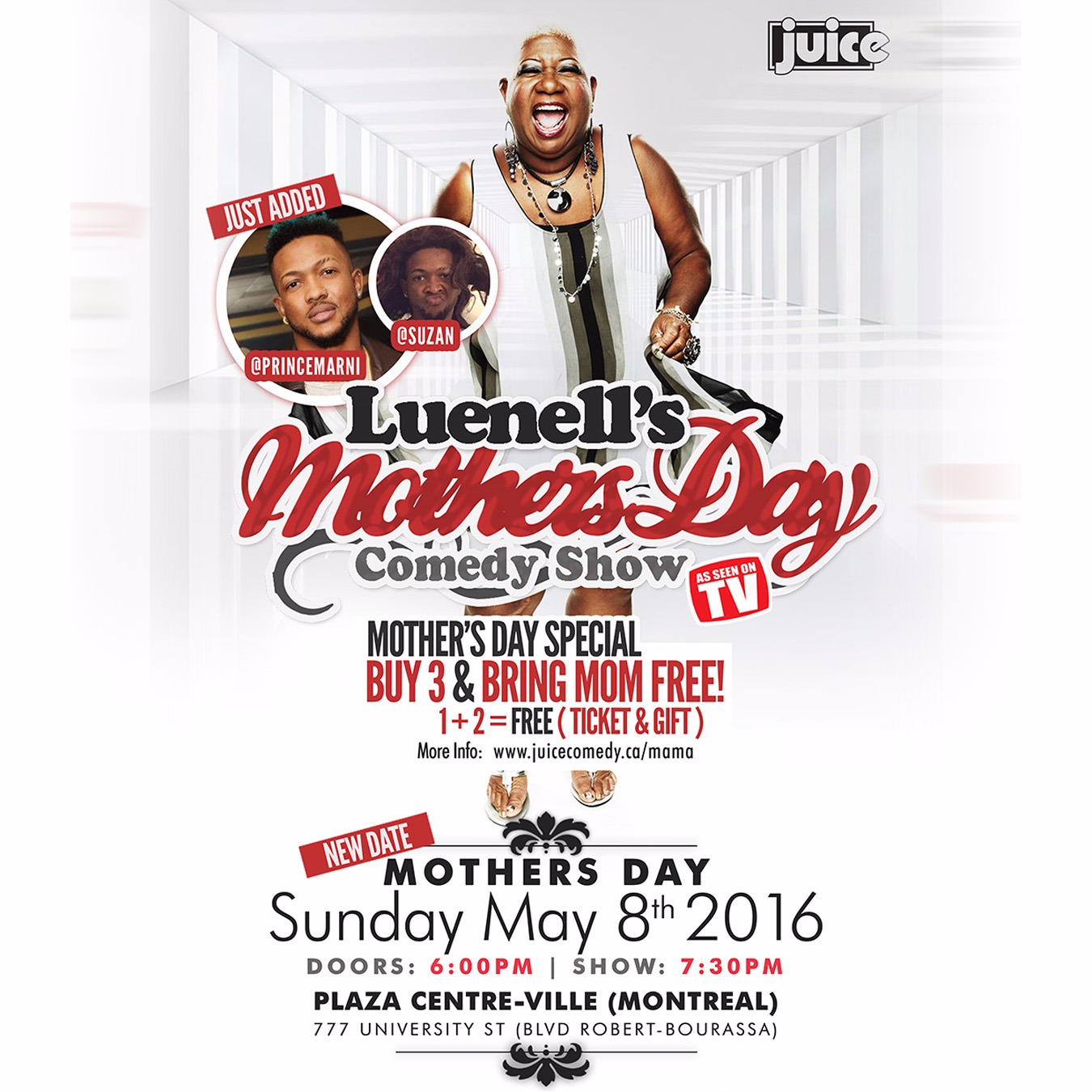 Luenell's Mothers Day Comedy Show feat Prince Marni (Dinner & Comedy Show)
