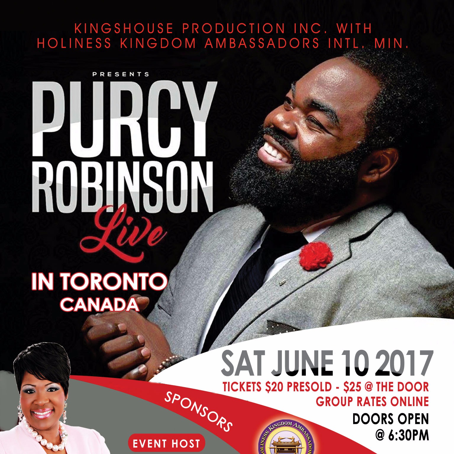 Purcy Robinson LIVE! in Toronto, Canada