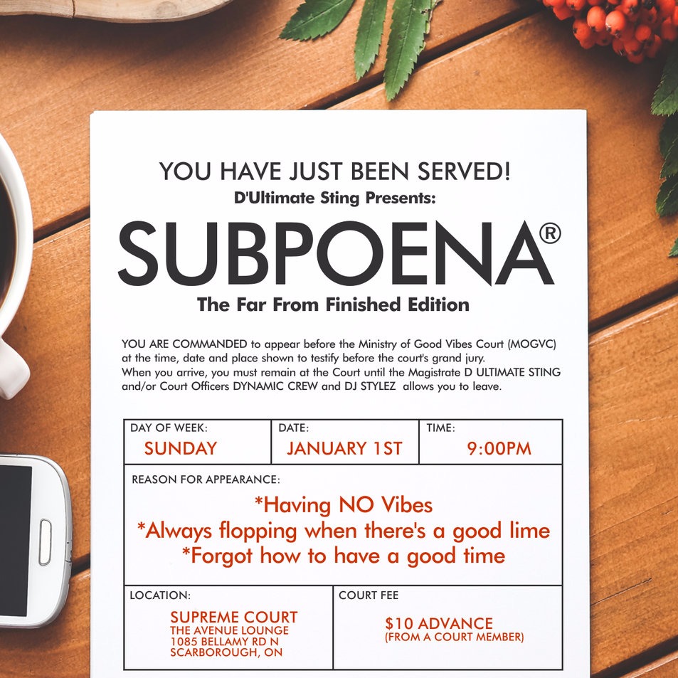 SUBPOENA 2017