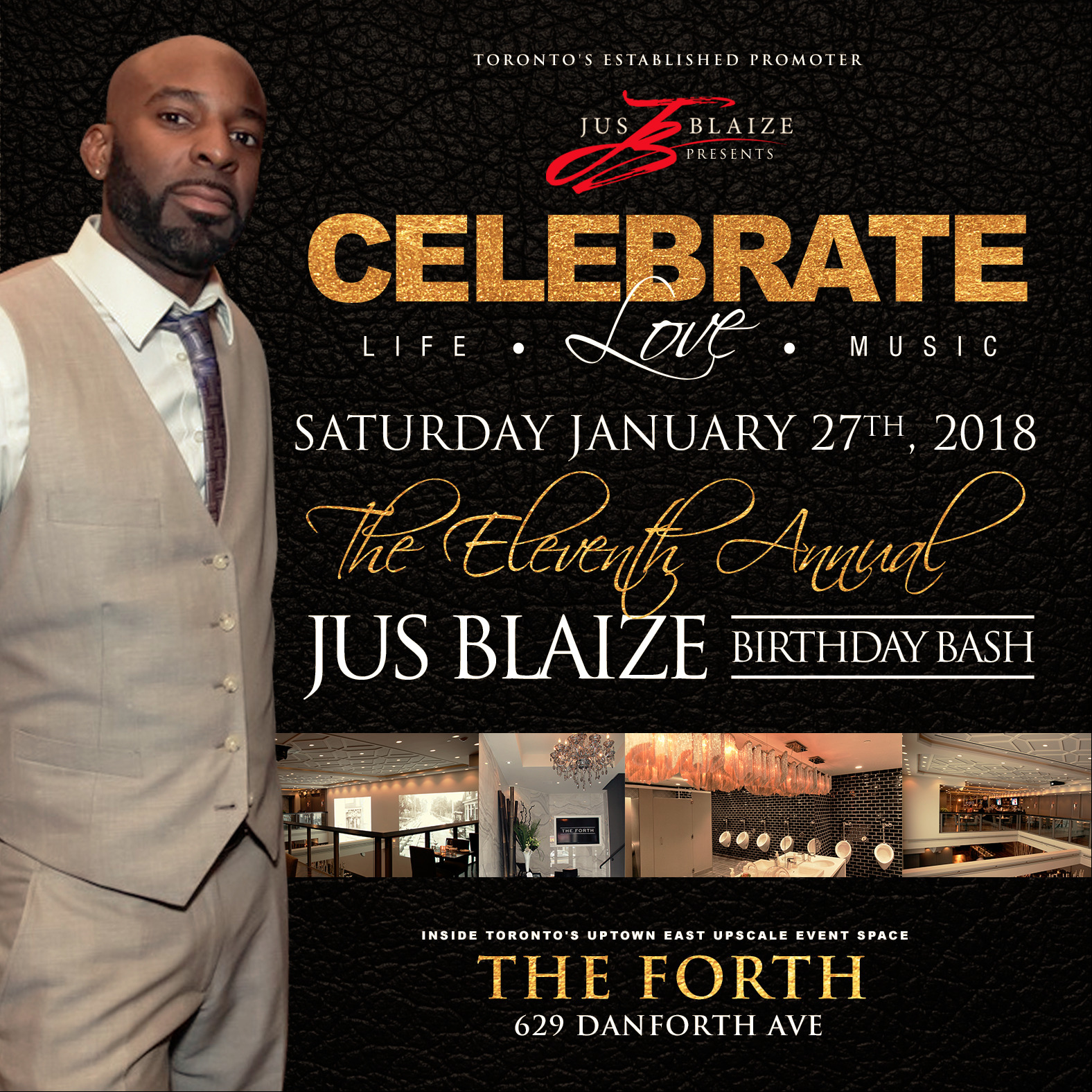 CELEBRATE: Life . Love . Music - The 12th Annual JUS BLAIZE B-Day Bash