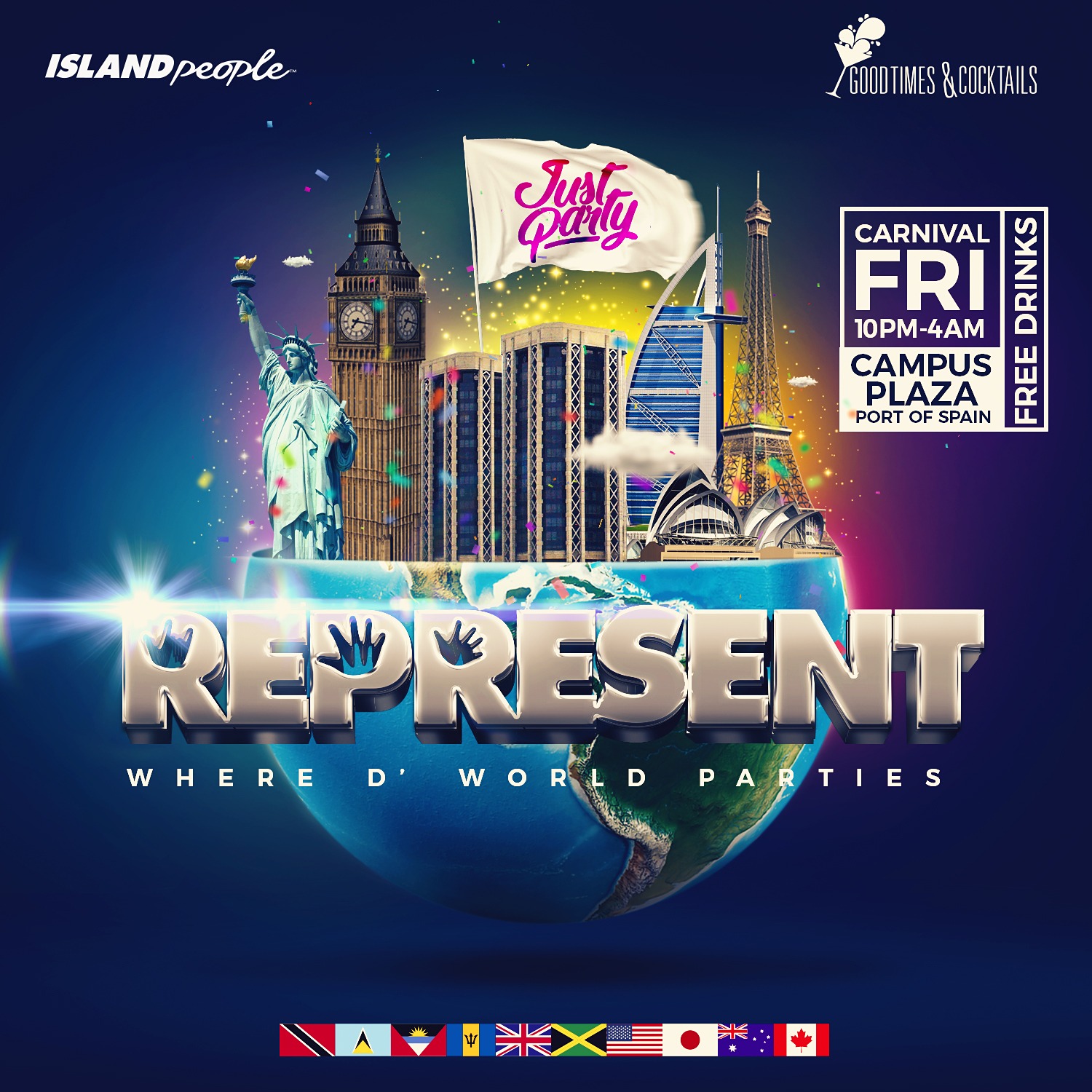 Represent - Where D' World Parties 