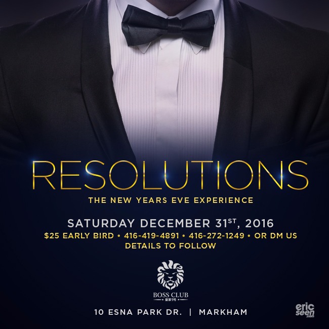 Resolutions ~ The New Year's Eve Experience