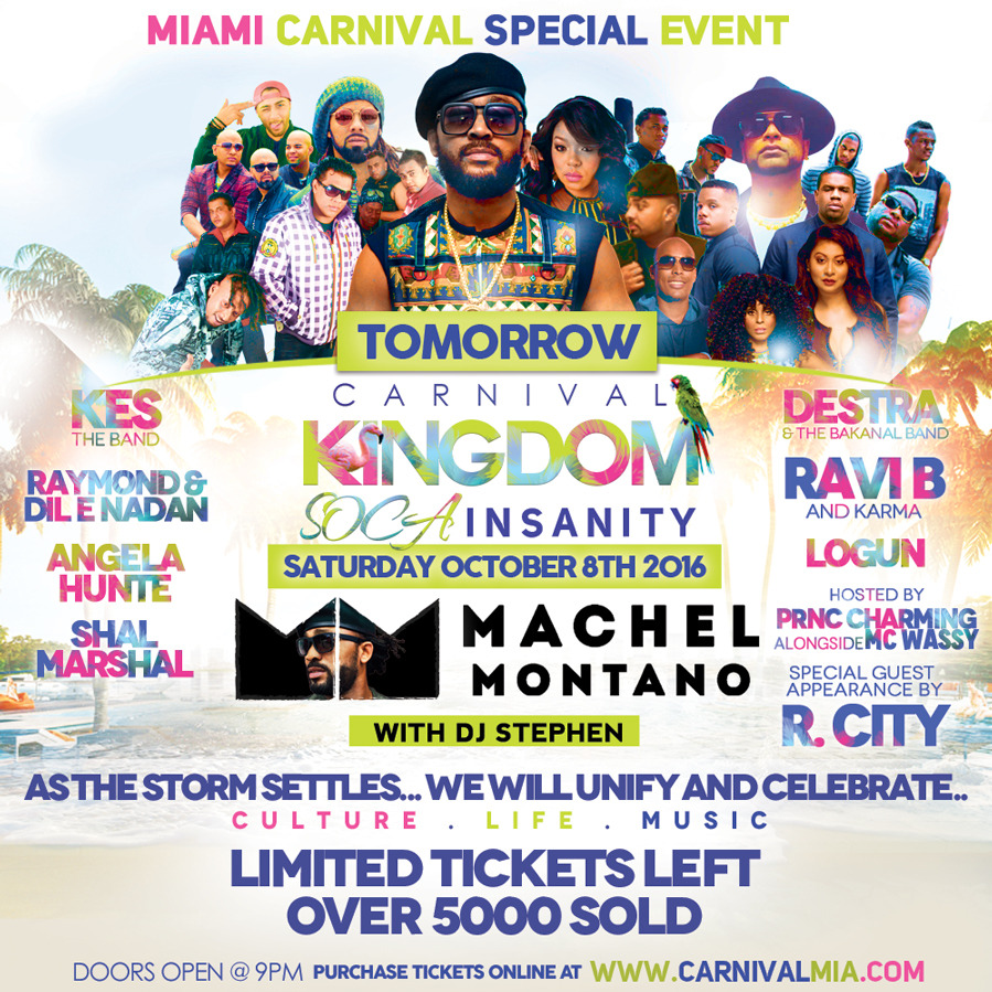 Machel Montano Live In Miami Carnival 