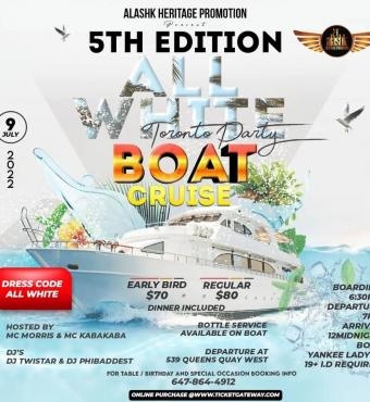 All White Toronto Party Boat Cruise 