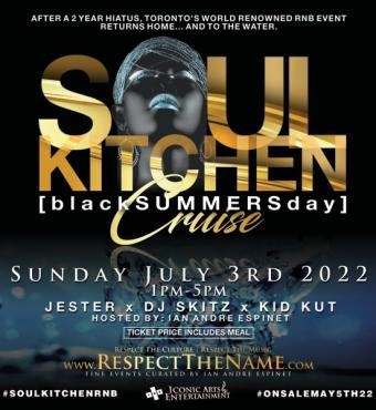 Soul Kitchen Summer Afternoon Cruise | Sunday July 3rd | 1-5pm 