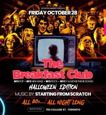 The Breakfast Club  Halloween  - 80s Tribute Party 