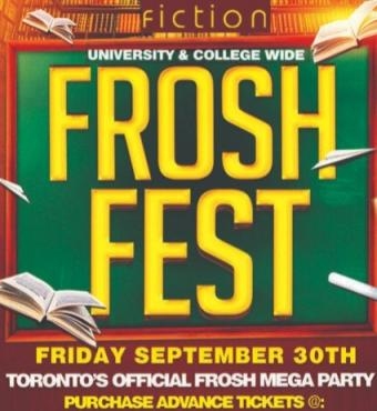 FROSH FEST @ FICTION NIGHTCLUB | FRIDAY SEPT 30TH 