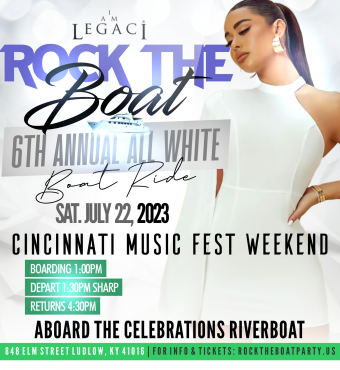 Rock The Boat All White Boat Ride Party Cincinnati Music Festival 2023 